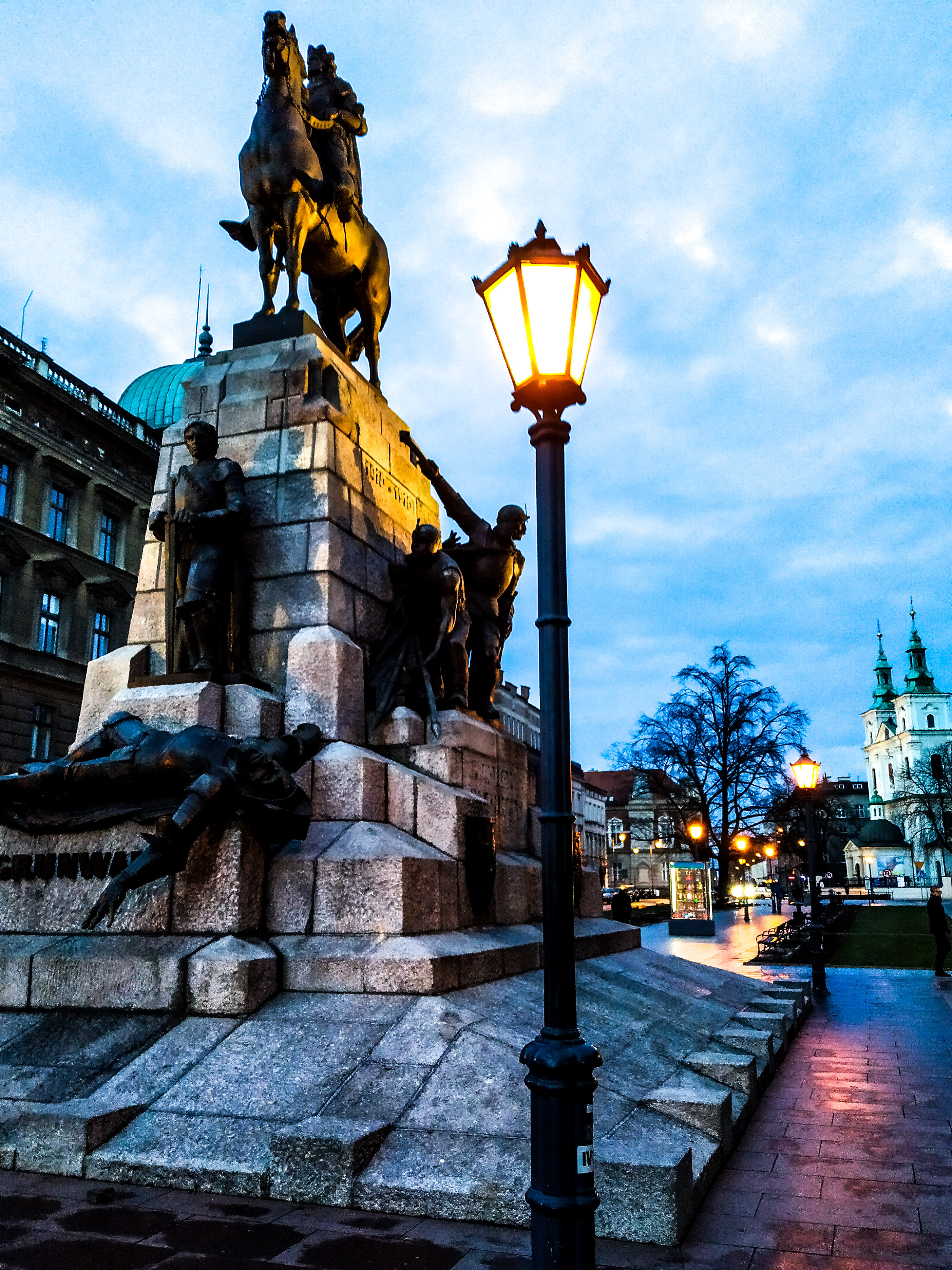 monument in Krakow Poland