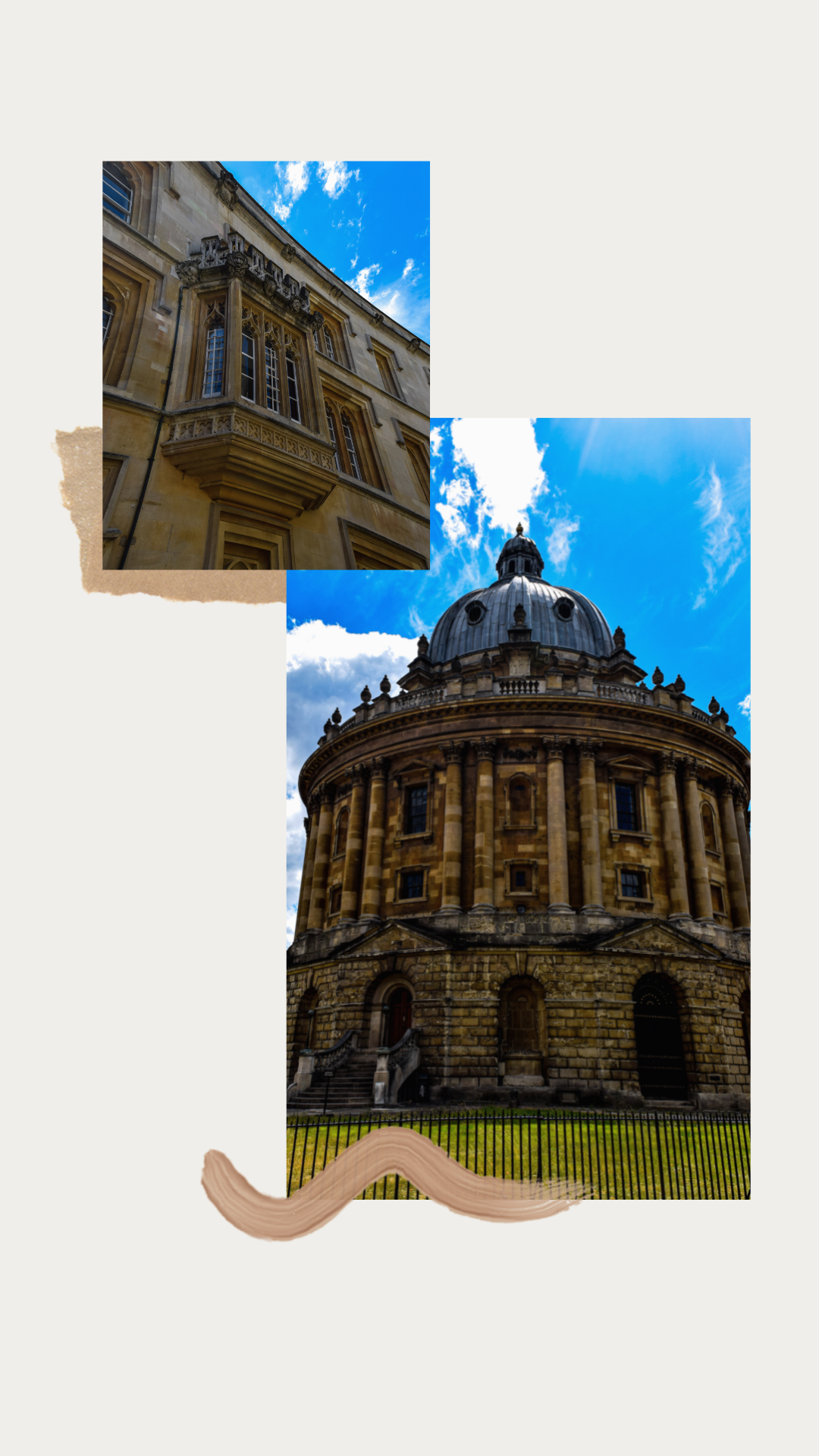 Oxford postcards key buildings view